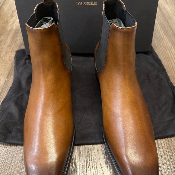 Men's Brown Cowboy Boots - Picture 2 of 3